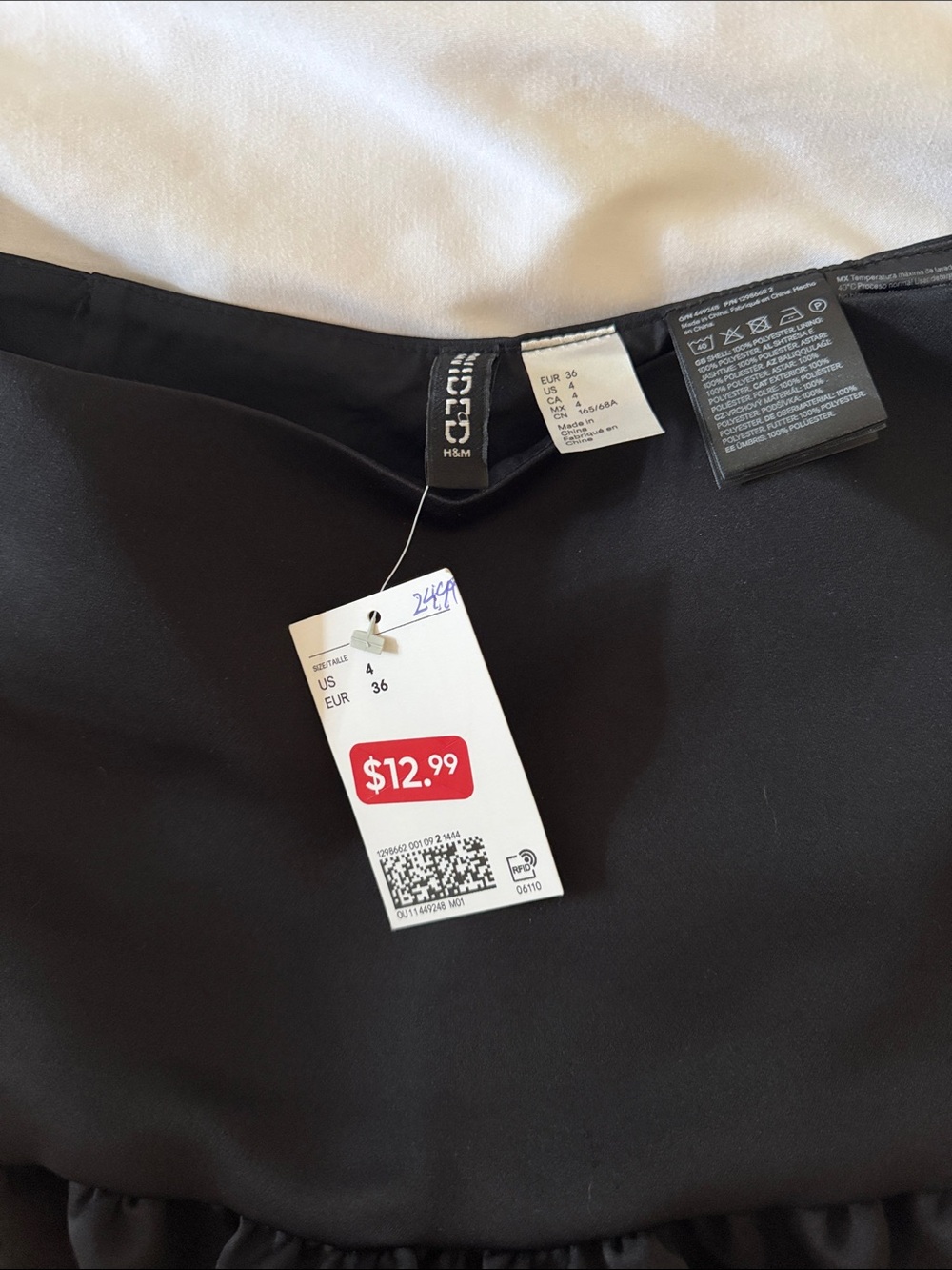 H&M Black Ruffle Mini Skirt - Picture 2 of 4